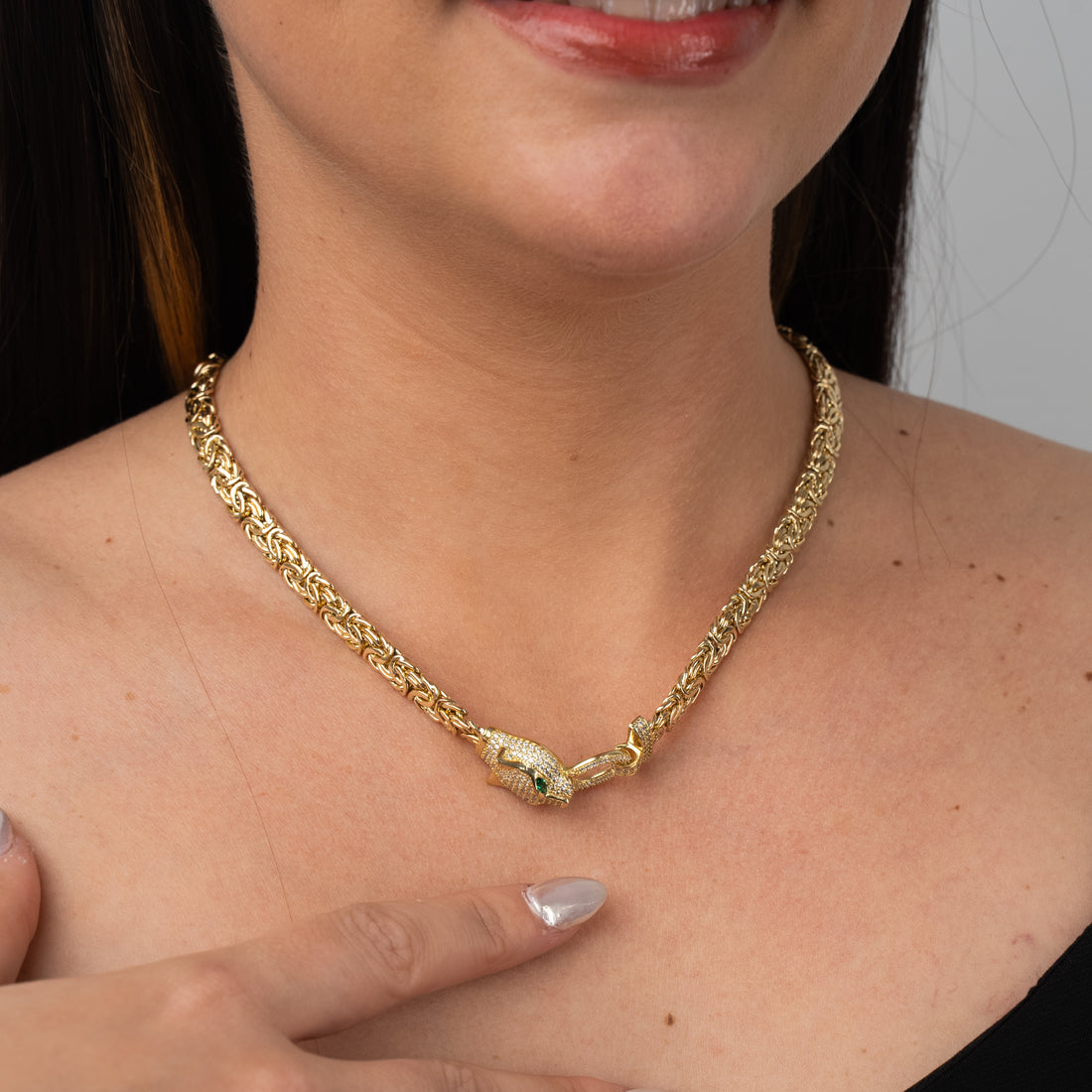 Panther Byzantine Necklace